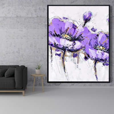 " Purple Anemone Flowers "
