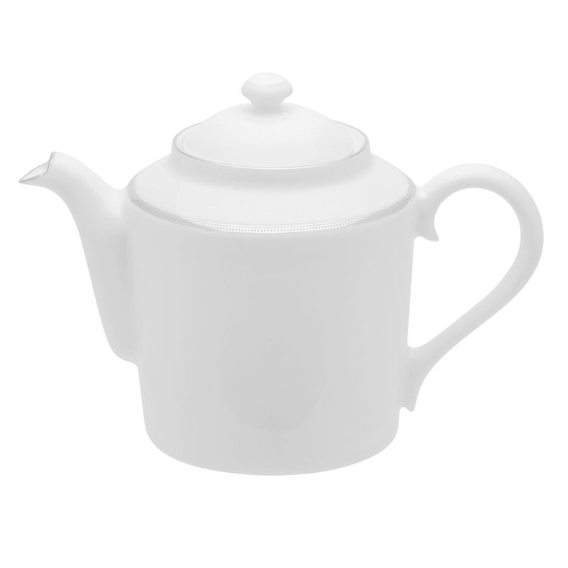 L White Porcelain Teapot