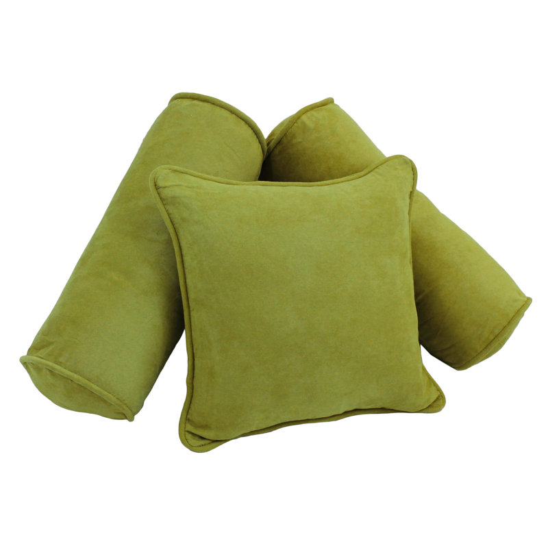 Microsuede Reversible Throw Pillow, Mojito Lime