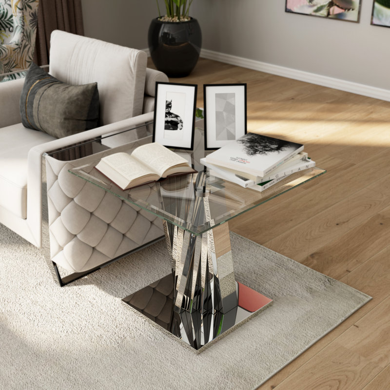 Table de bout en verre Ameshia