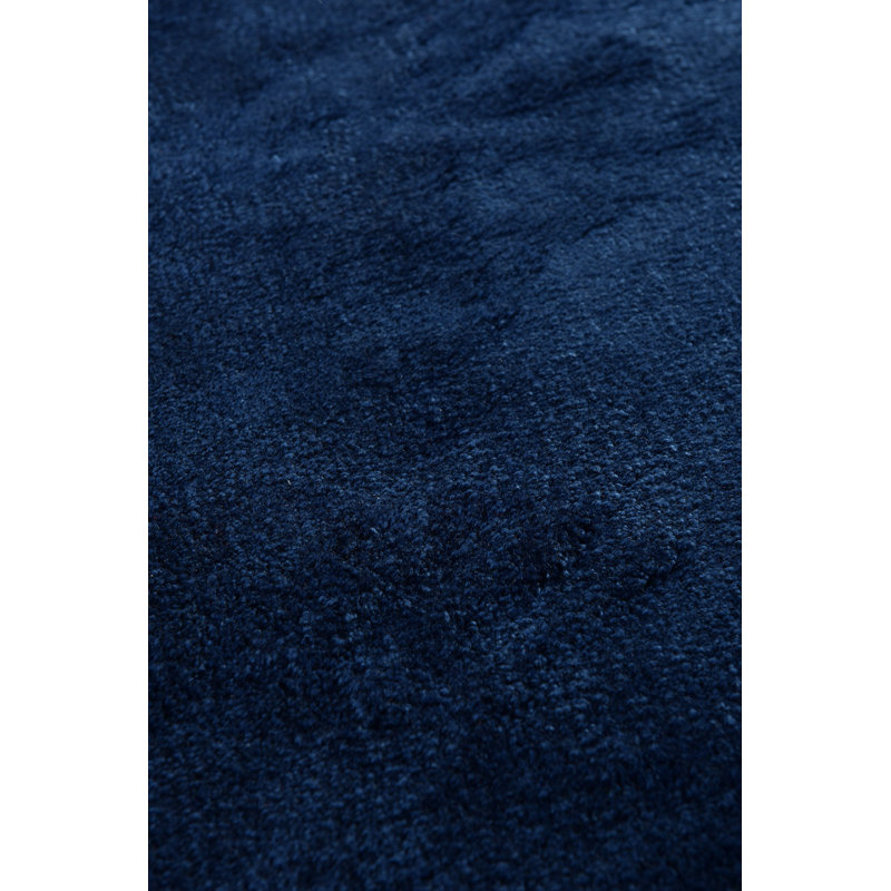 Premium Acrylic Bathmat, 35.4 inches Diameter, Soft Blue Color | 100% Acrylic, 18-30 mm Pile Height, Antibacterial, Non-Slip Underside | Machine Washable, Durable & Stylish for Modern Bathrooms