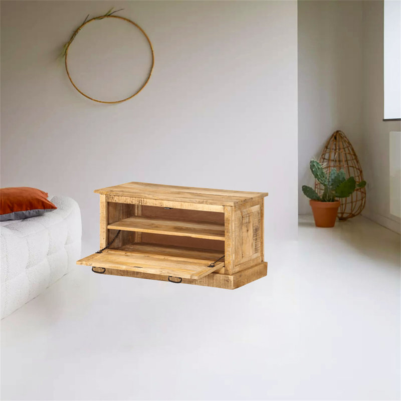 Asomatos Upholstered Bench with Shoe Storage