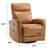 30.7" W Faux Leather Swivel Glider Recliner-1846443754