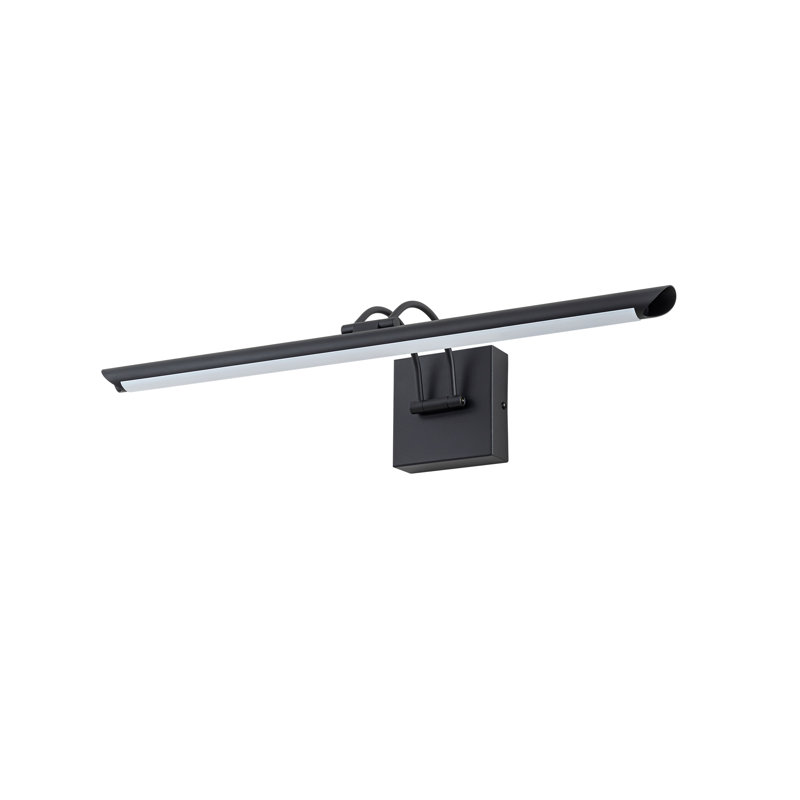 Lampe pour tableau 23,6 po DEL mat noir câblé à intensité variable, Noir mat