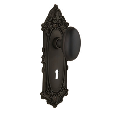 Victorian Plate with Decorative Keyhole and Homestead Door Knob