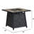 Square Auto Ignition Propane Gas Fire Pit Table 40,000 For Outdoor Square, , Decor-1657191-1657176