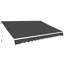 Dakota Fields 350cm W x 250cm D Polyester Anthracite Cover Retractable Patio Awning-648289170-667040506