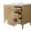 Ensemble de meuble-lavabo autoportant à simple cuve 42 po avec plateau en marbre Lavallon-105245168-105245166