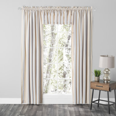 Beresford Striped Room Darkening Curtain Set