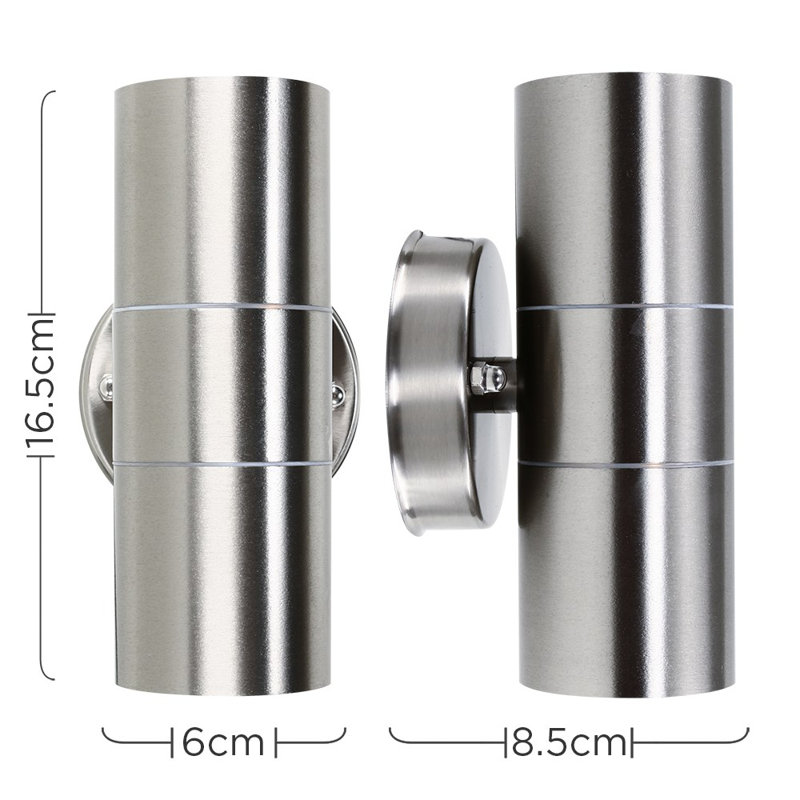 Zoel Brushed Chrome 4 - Bulb Outdoor Armed Sconce, No Bulb