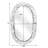 Trubadur Bone Inlay Oval Wall Mirror-108679582