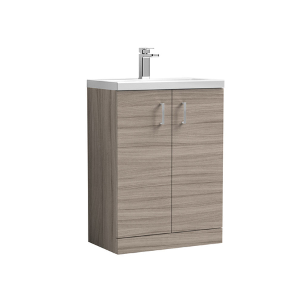 Arno 605mm Single Bathroom Vanity with Integrated Polymarble Basin