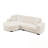 L-Shaped Sectional Sofa With Pillows And Ottoman-1208909368