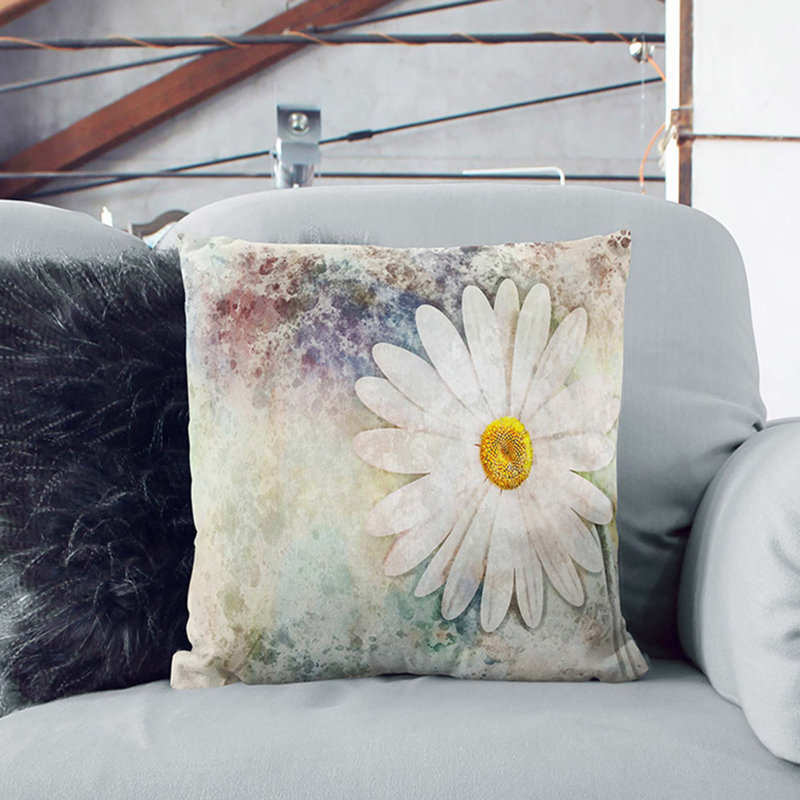 Square Throw Cushion, 40cm H x 40cm W x 15cm D