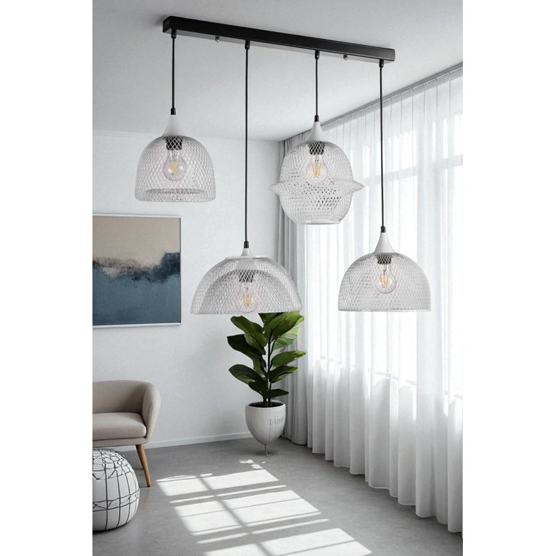 Chandelier, White/Black