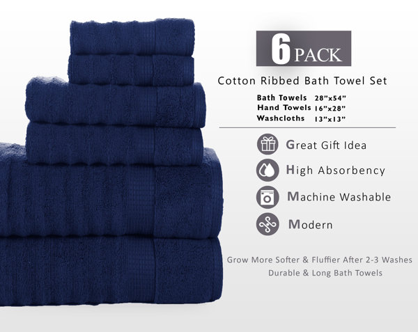 American Soft Linen Salem Bath Towel Set, 100% Cotton Bath Towels