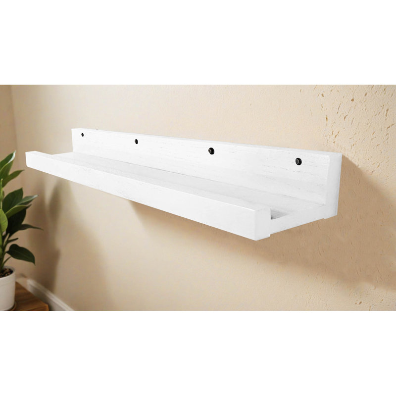 Grandes tablettes rayonnées en chêne massif 3 pièces Rayne, 69x6x5