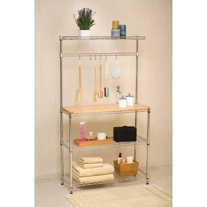 90cm W Steel Height -Adjustable Shelving Unit