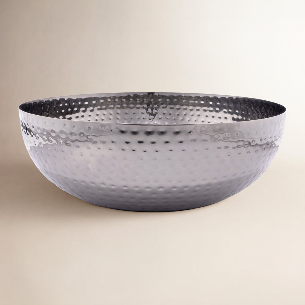 Rosy Handmade Decorative Bowl, Oxidized Silver