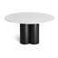 4 Quarter Round Marble Dining Table-1257791523-1257791548