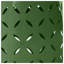 Table d'appoint d'extérieur en fer vert 12 pouces avec forme de tonneau et détails en dentelle-129682409