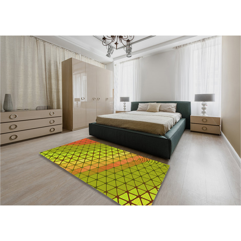 Chenille Washable Indoor Rug, Rectangle 6' x 9'