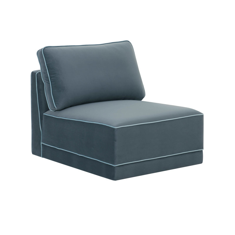 Clairah Misty Blue Armless Chair