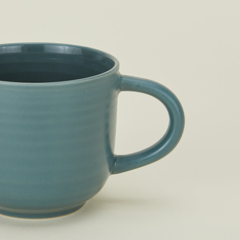 Essential Stoneware Coffee Mug, Peacock