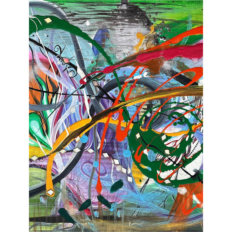 Whole New World Abstract Painting | Acrylic On Canvas