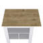 Îlot de cuisine, table de cuisine H 35 po, 3 tablettes ouvertes