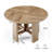 47 Inch Round Dining Table, Farmhouse Wood Kitchen Table For 4-6 People
