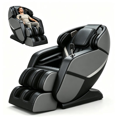 4D Full Body Massage Chair with Extended SL‑Track, 24 Massage Nodes, 3 Zero Gravity Modes, HD Touchscreen, Lumbar Heat, Extendable Legrest with Foot Roller & Bluetooth