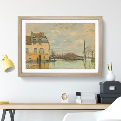 Flood at Port-Marly by Alfred Sisley - Framed Print