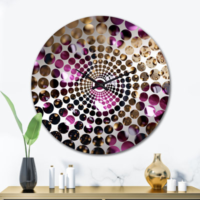 Horloge murale Madiline - Rose