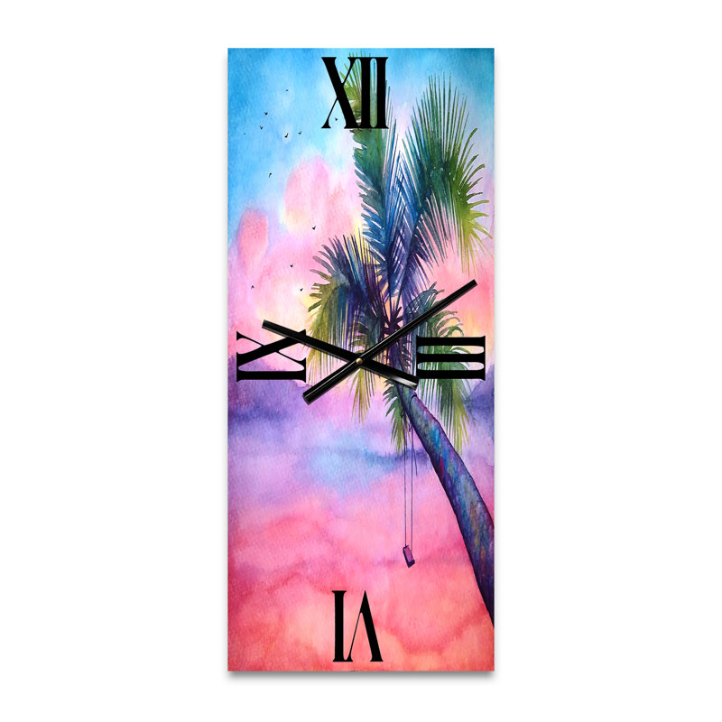 Horloge murale Vivid Sunset, Grand