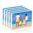 Acrylic Picture Frame 4X6,Clear Freestanding Double Sided 20Mm Thickness Frameless Magnetic Photo Frames Desktop Display With Gift Box Package(5 Pack)