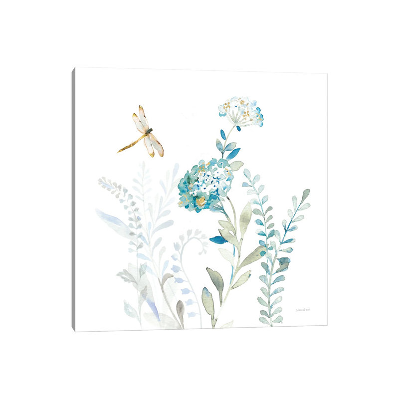 Blues Of Summer VII by Danhui Nai - Wrapped Canvas Painting, 66.04 cm H x 66.04 cm W x 1.91 cm D