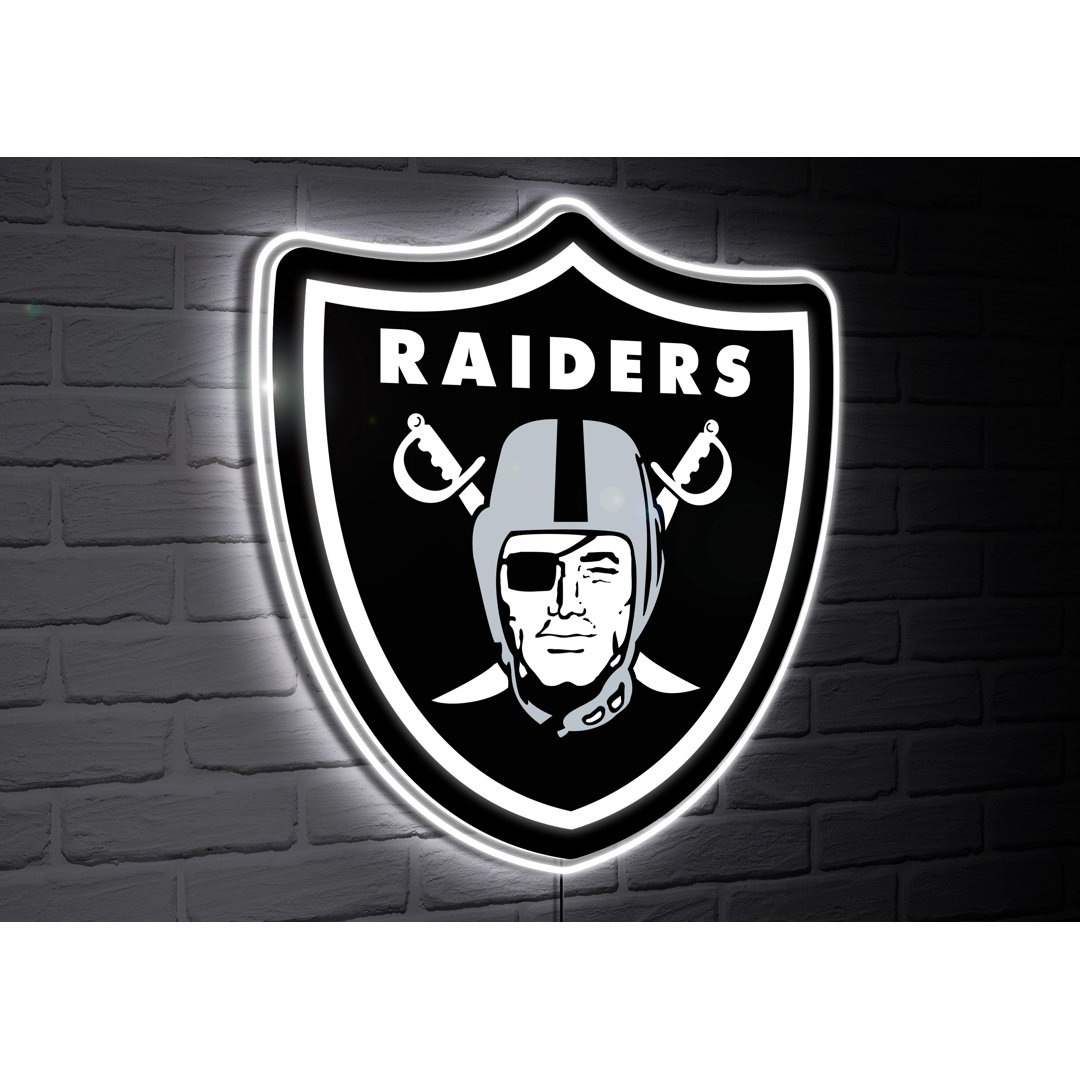 NFL Team Logo Shaped LED Lighted Wall Sign Evergreen Enterprises, Inc 
