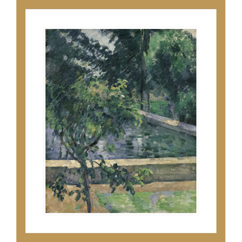 Le bassin du Jas de Bouffan par Paul Cézanne, H 27,22 po x l 23,5 po