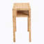 Console bohémienne en rotin naturel et bois d'acacia avec tablette ouverte, parfaite pour les vestibules et les salons