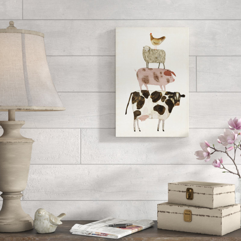 Barnyard Buds IV by Victoria Borges - Wrapped Canvas Painting Print, Wrapped Canvas, 30cm H x 20cm W