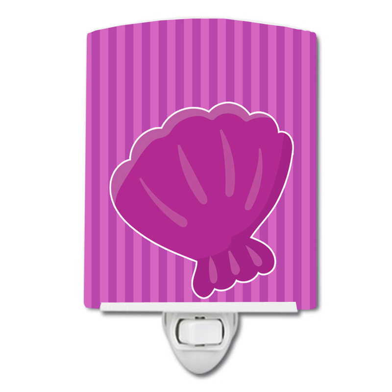 Beach Baby Shell Ceramic Night Light
