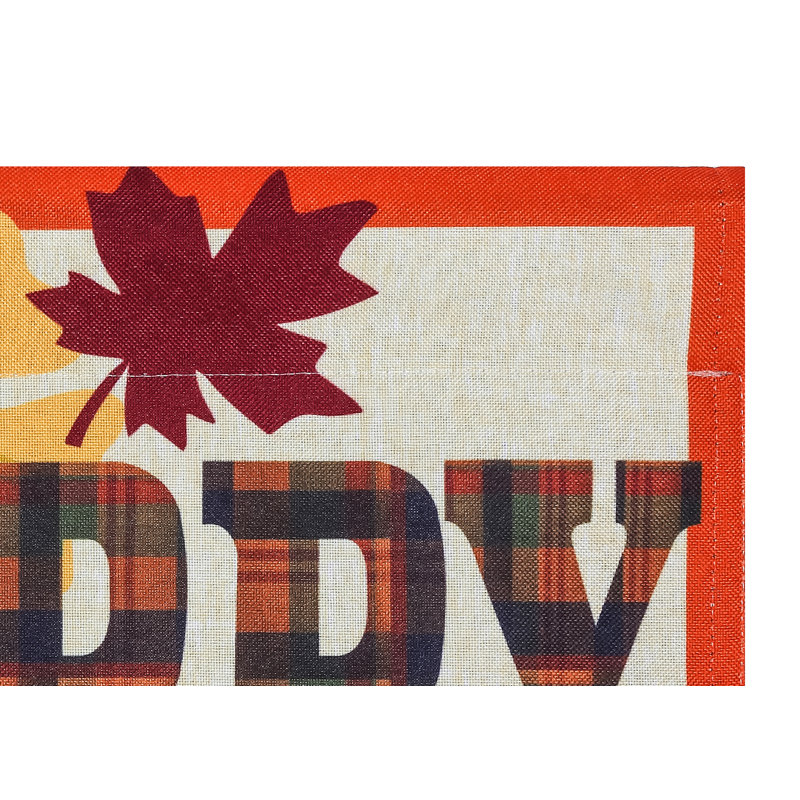 Drapeau de jardin en polyester 18 po x 13 po Dehn Happy Fall Y'all
