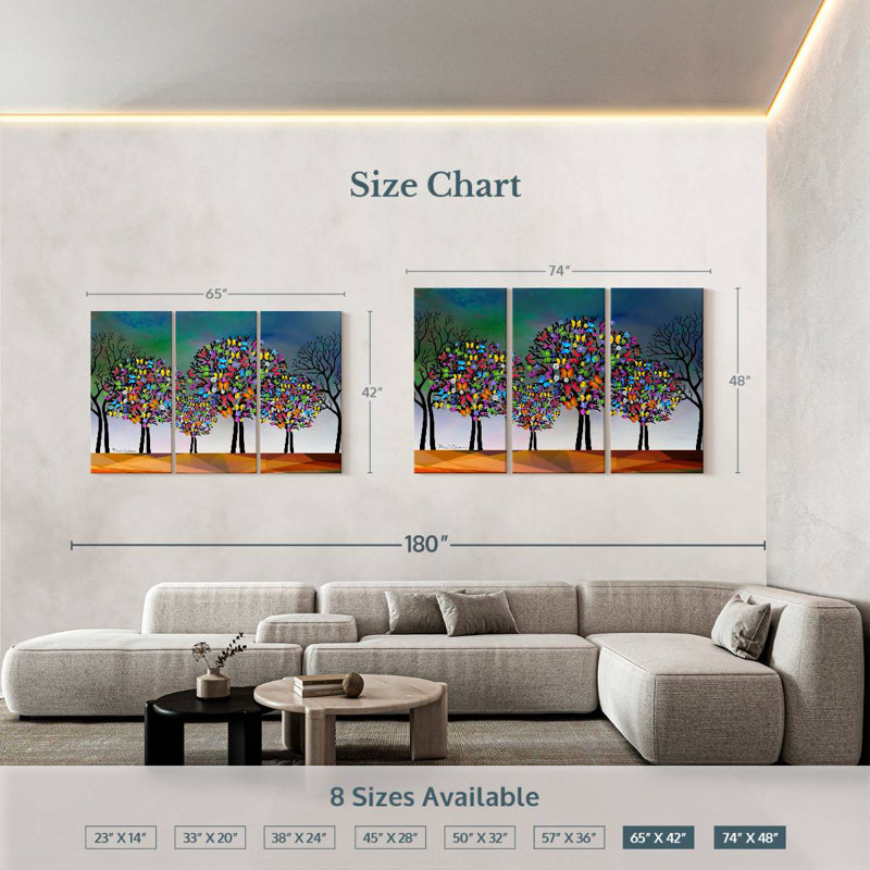 Harnek Mark Tree, 42" H x 65" W