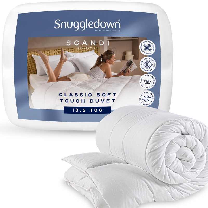 Scandinavian Classic Soft Touch 13.5 Tog Duvet, Double