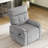 Modern Zero Gravity Power Lift Recliner Chair with USB Charger & Storage Pockets,  Grey/Off-White-33843353