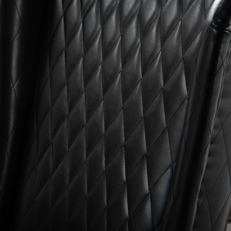 Rivah Upholstered Wingback Chair, 1 , Black Faux Leather Duplicate