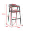 Munsley Upholstered Counter Stool with Metal Frame