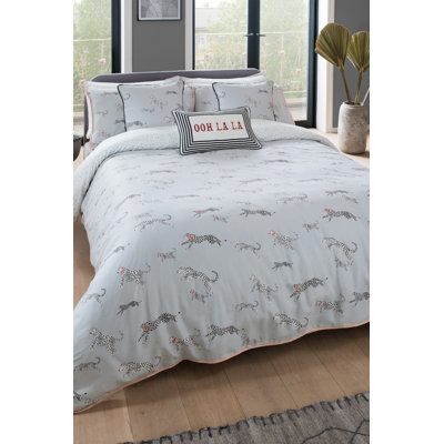 Cotton No Pattern Duvet Cover Set with Pillowcases Included