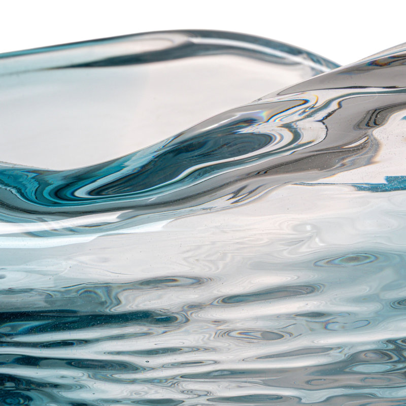 Organic Glass Decorative Bowl